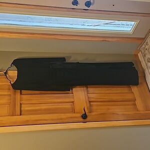 Formal Ralph Lauren jersey dress with cascade detail, EUC